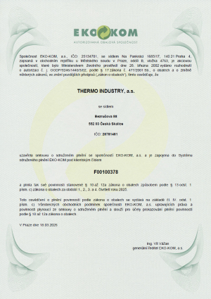 Osvědčení EKO-KOM