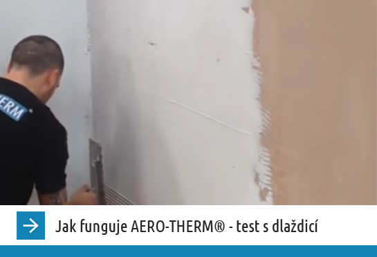 Jak funguje AERO-THERM, test s dlaždicí